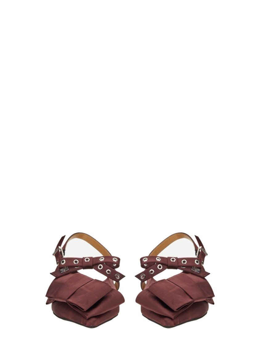 Ganni Satin Ballerina