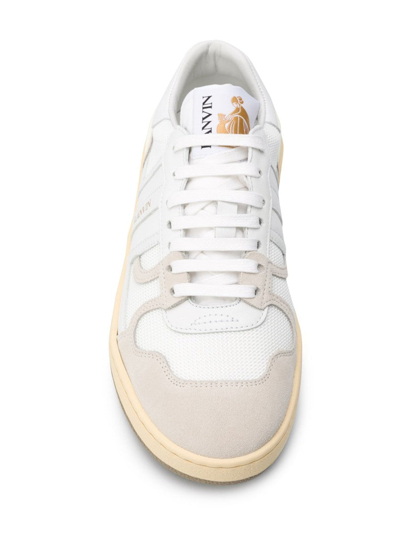 Lanvin White Tennis Low Top Clay Sneakers