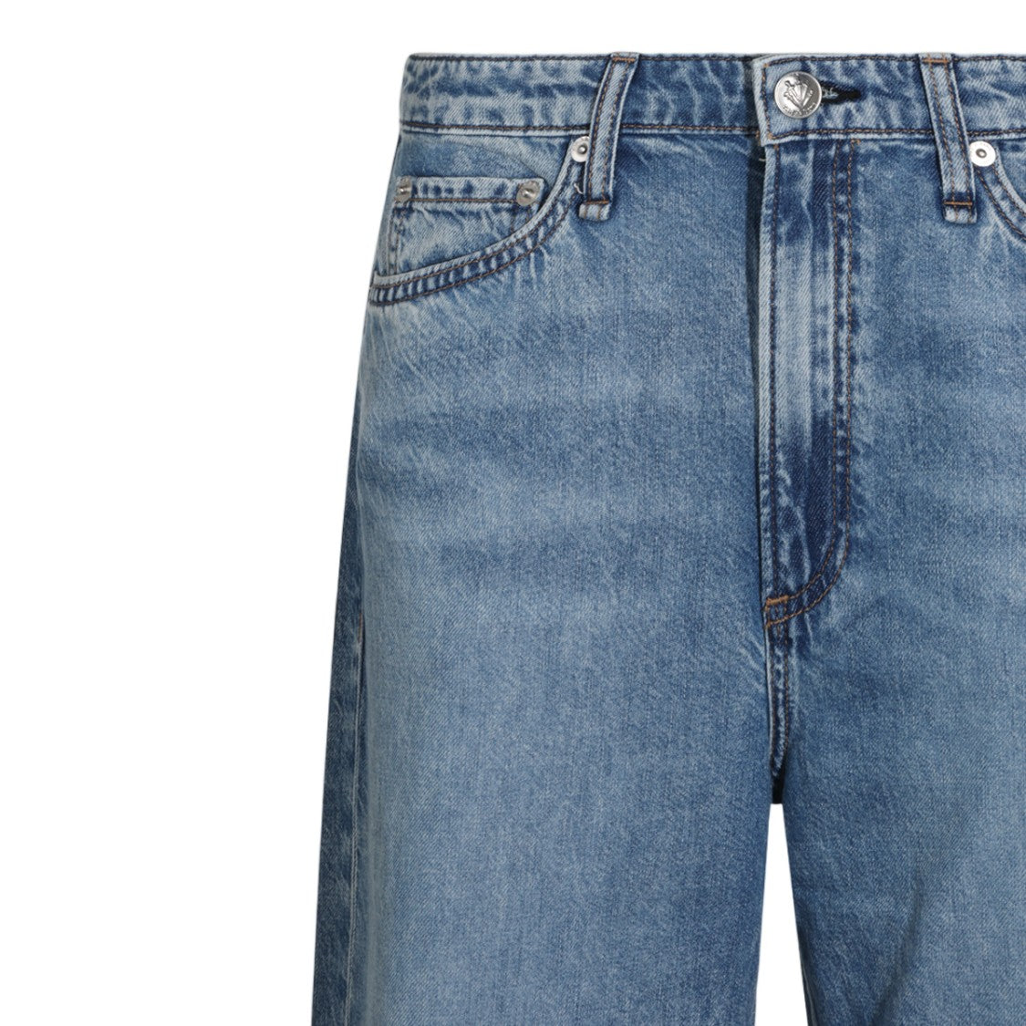 Rag & Bone Straight-Leg Mid-Rise Classic Five-Pocket Jeans