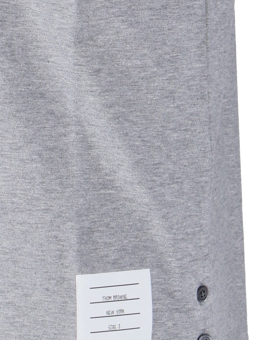 Thom Browne Tricolor Detail T-Shirt – Grey