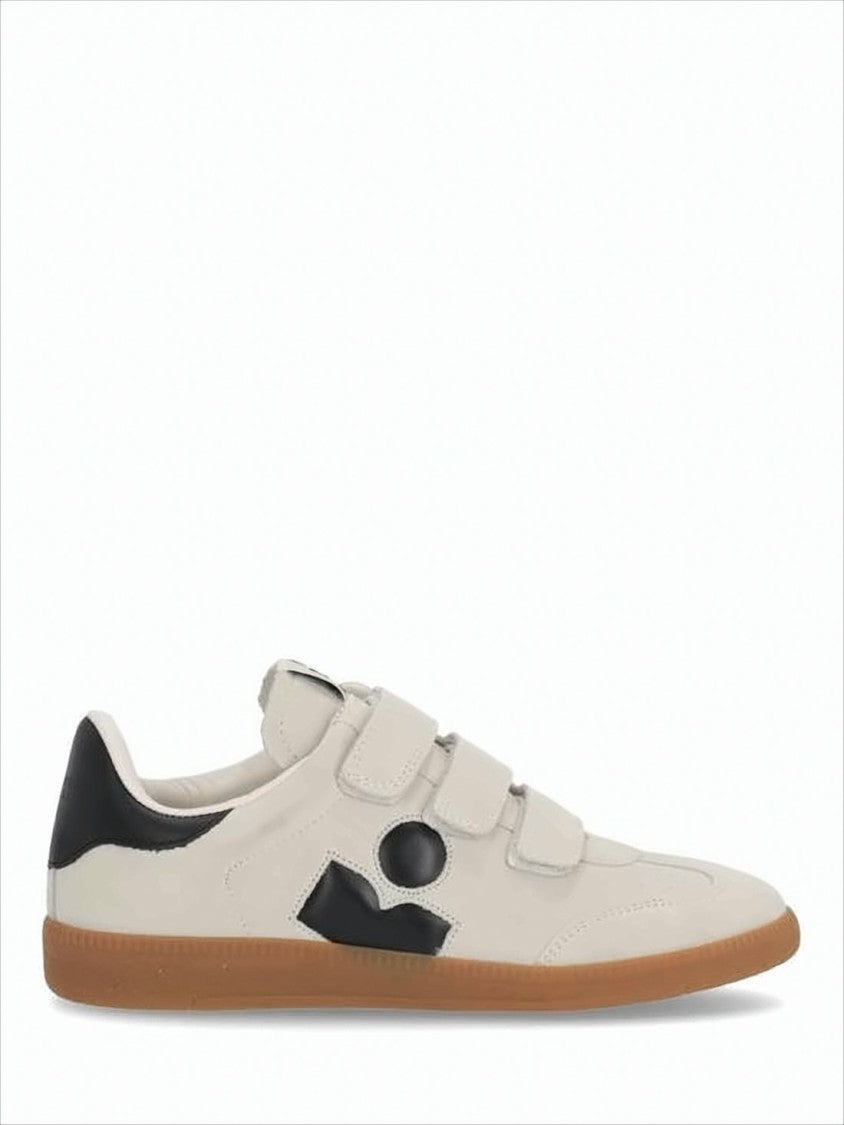 Isabel Marant Suede Low-Top Sneakers With Velcro Straps
