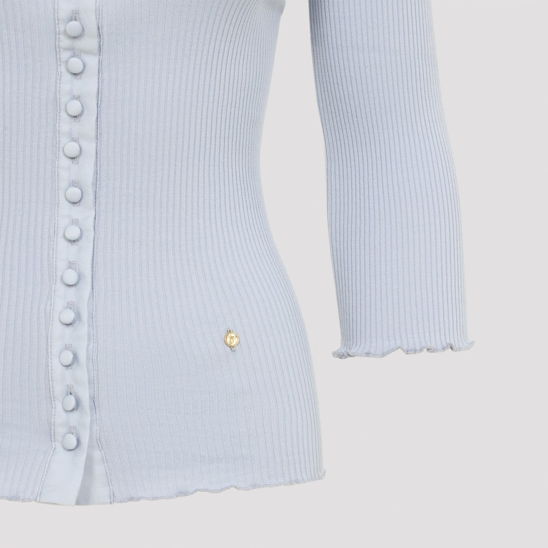 Chloé Ribbed Knit Sweater With Square Neckline