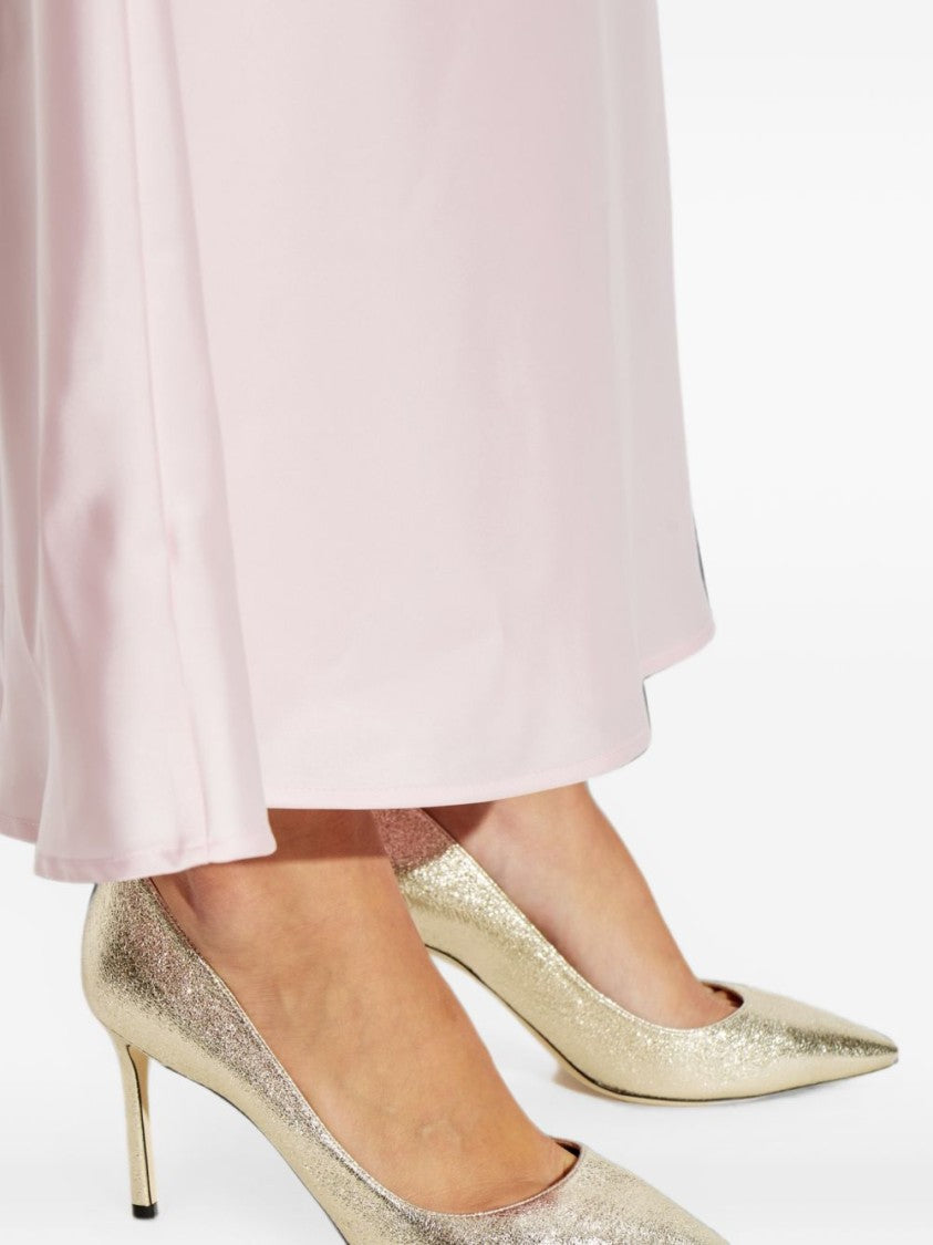 Jimmy Choo Silver Pointed Toe Metallic Finish Stiletto Pumps