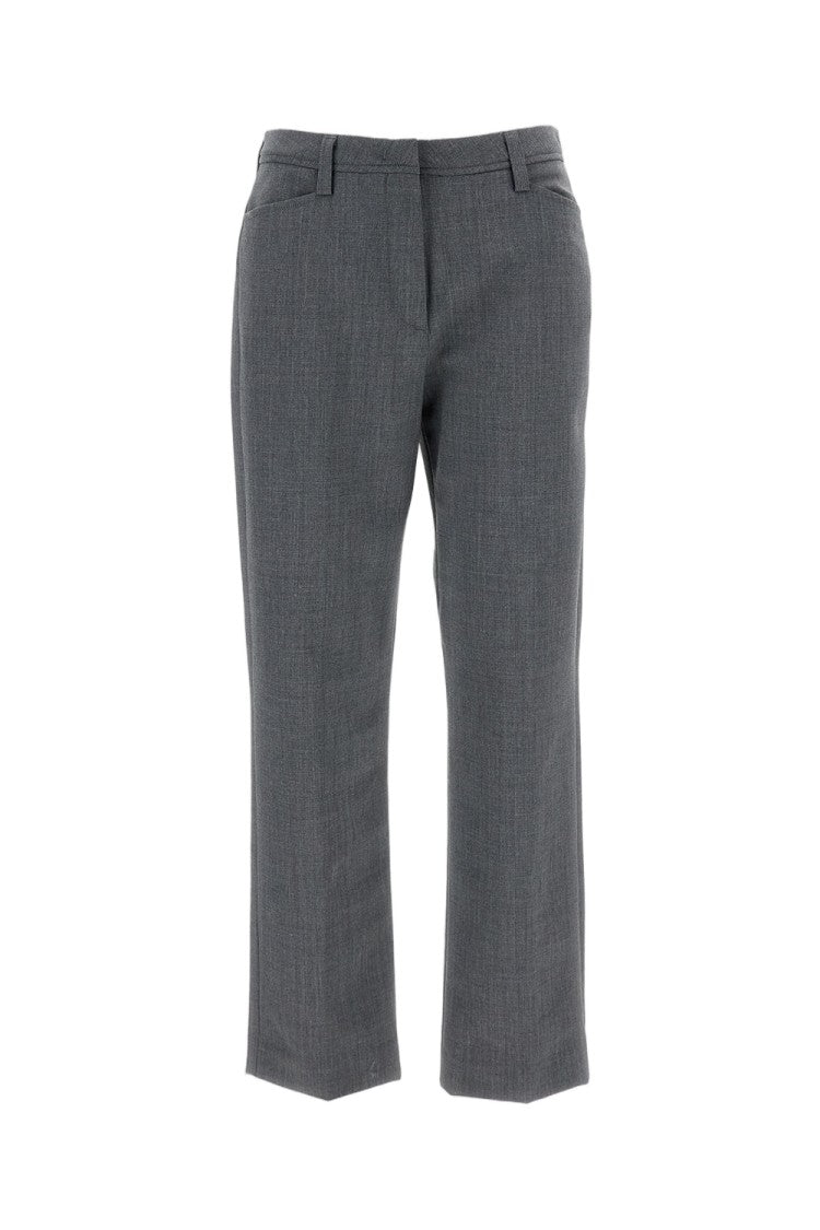 The Latest High-Waisted Blue Trousers With Relaxed Silhouette