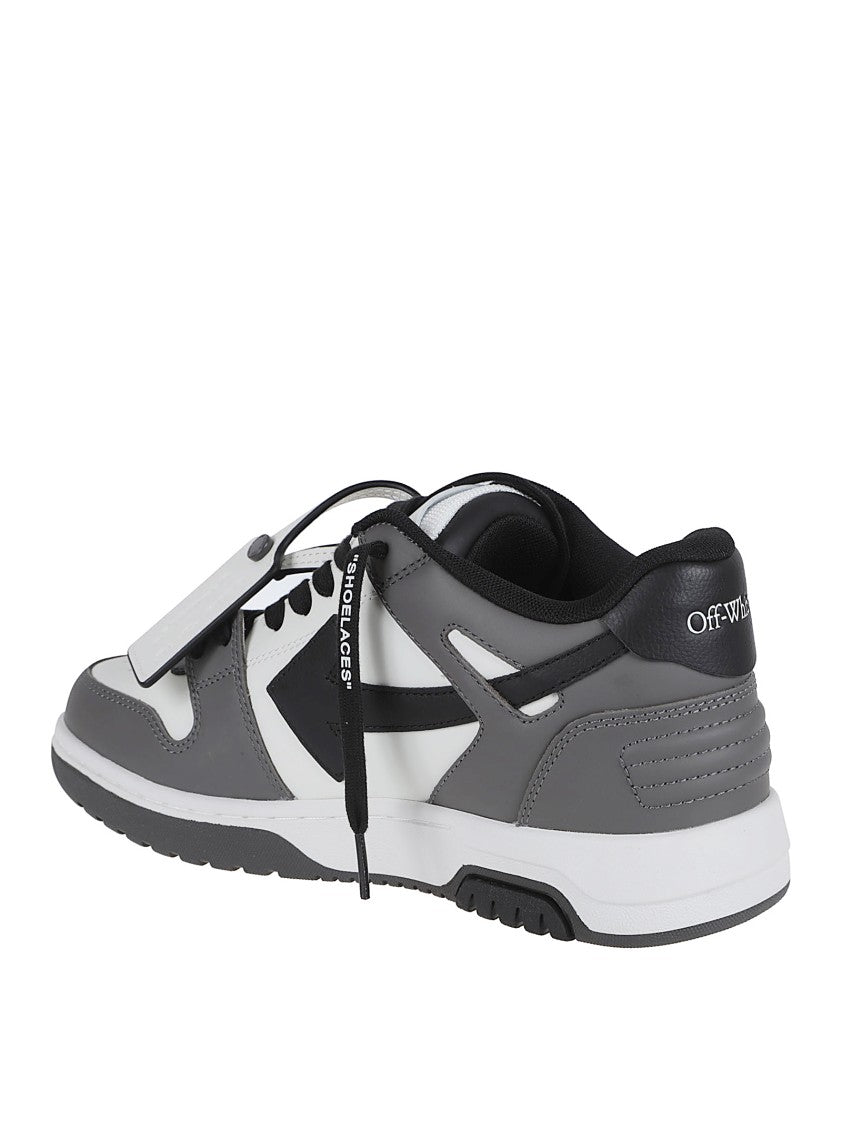 Off-White Leather Low-Top Sneakers