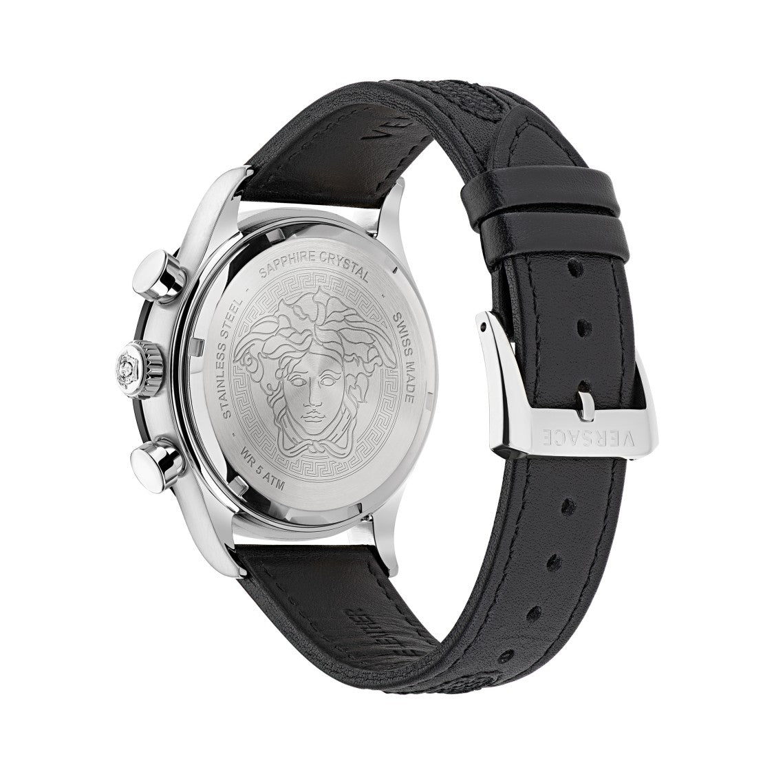 Versace Chronograph Hellenyium Ve2u00122 With Tachymeter Bezel And Luminous Details