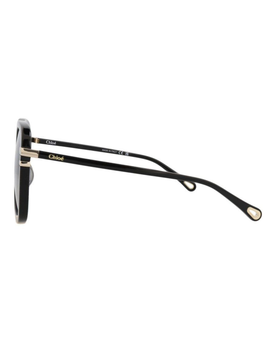 Chloé Square-Frame Recycled Acetate Sunglasses