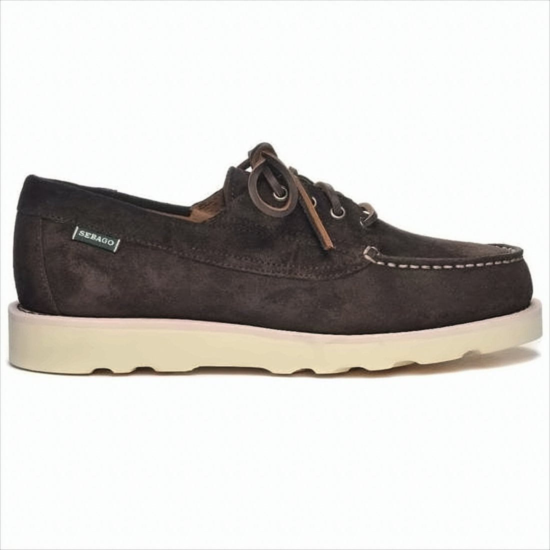 Sebago Dark Brown Suede Loafers With Moccasin Toe