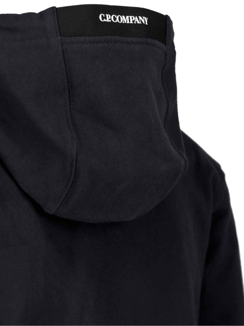 C.P. Company Logo Hoodie Black