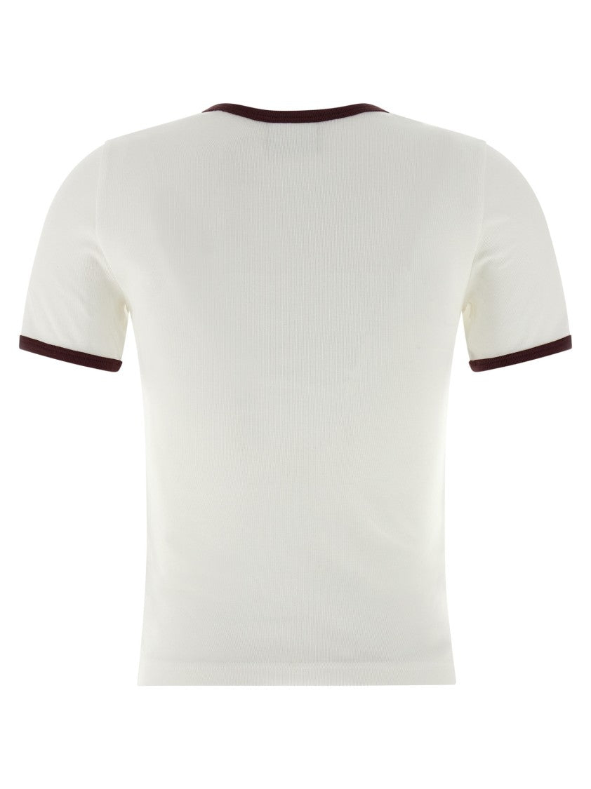 Courrèges 'Signature Contrast' T-Shirt