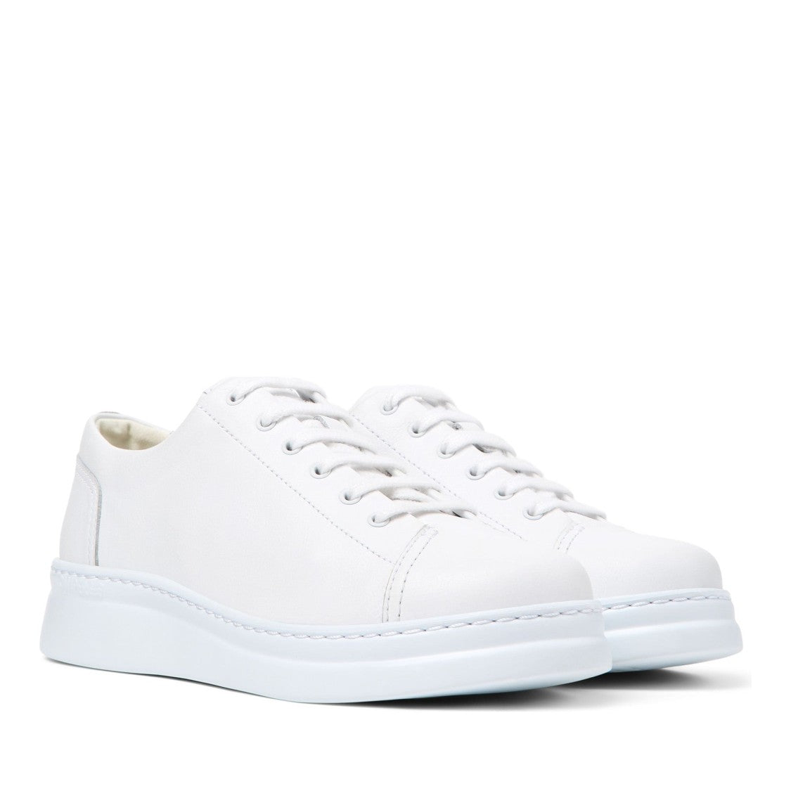Camper Runu White Minimalist Leather Sneakers