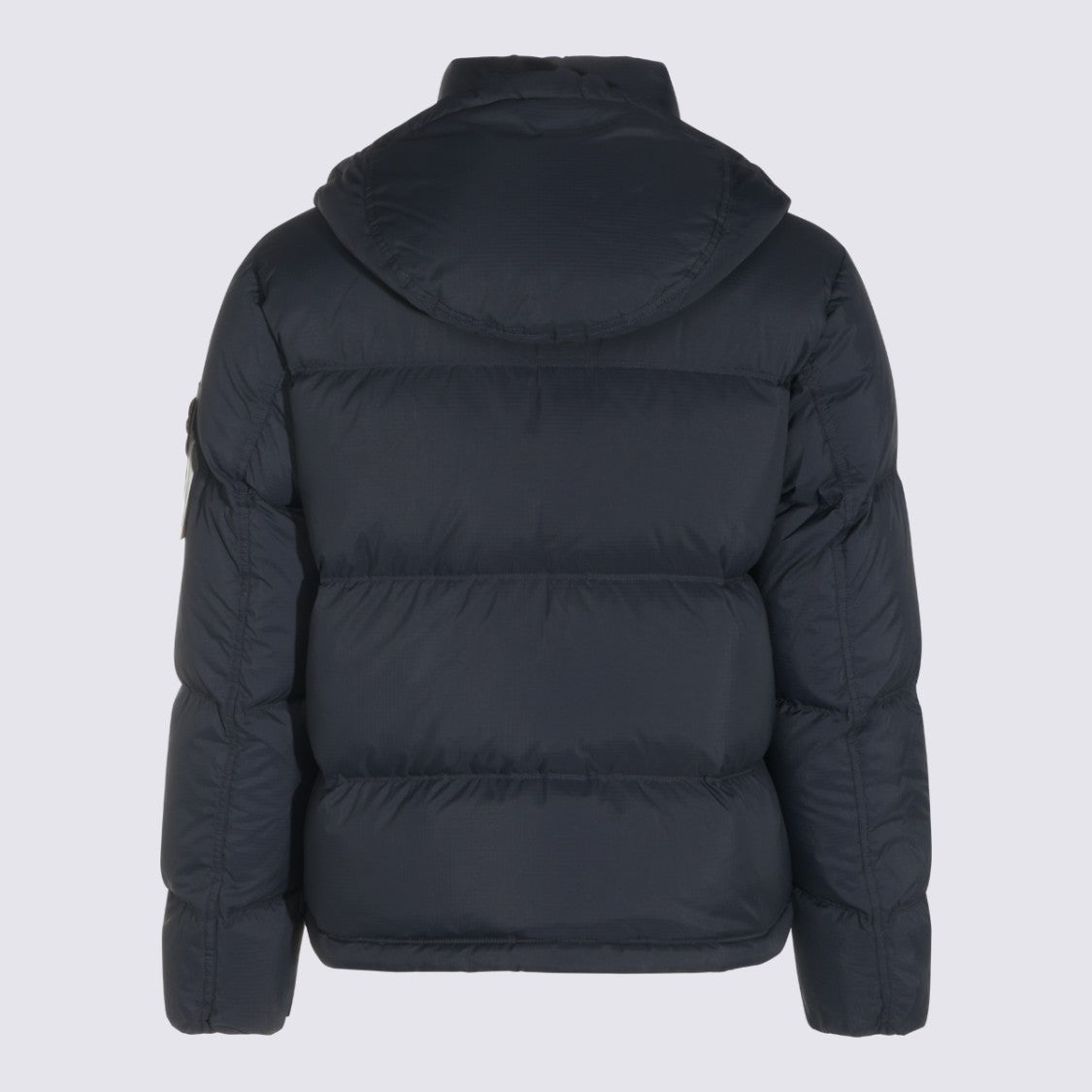 Stone Island Padded Jacket With Detachable Hood And Branded Patch