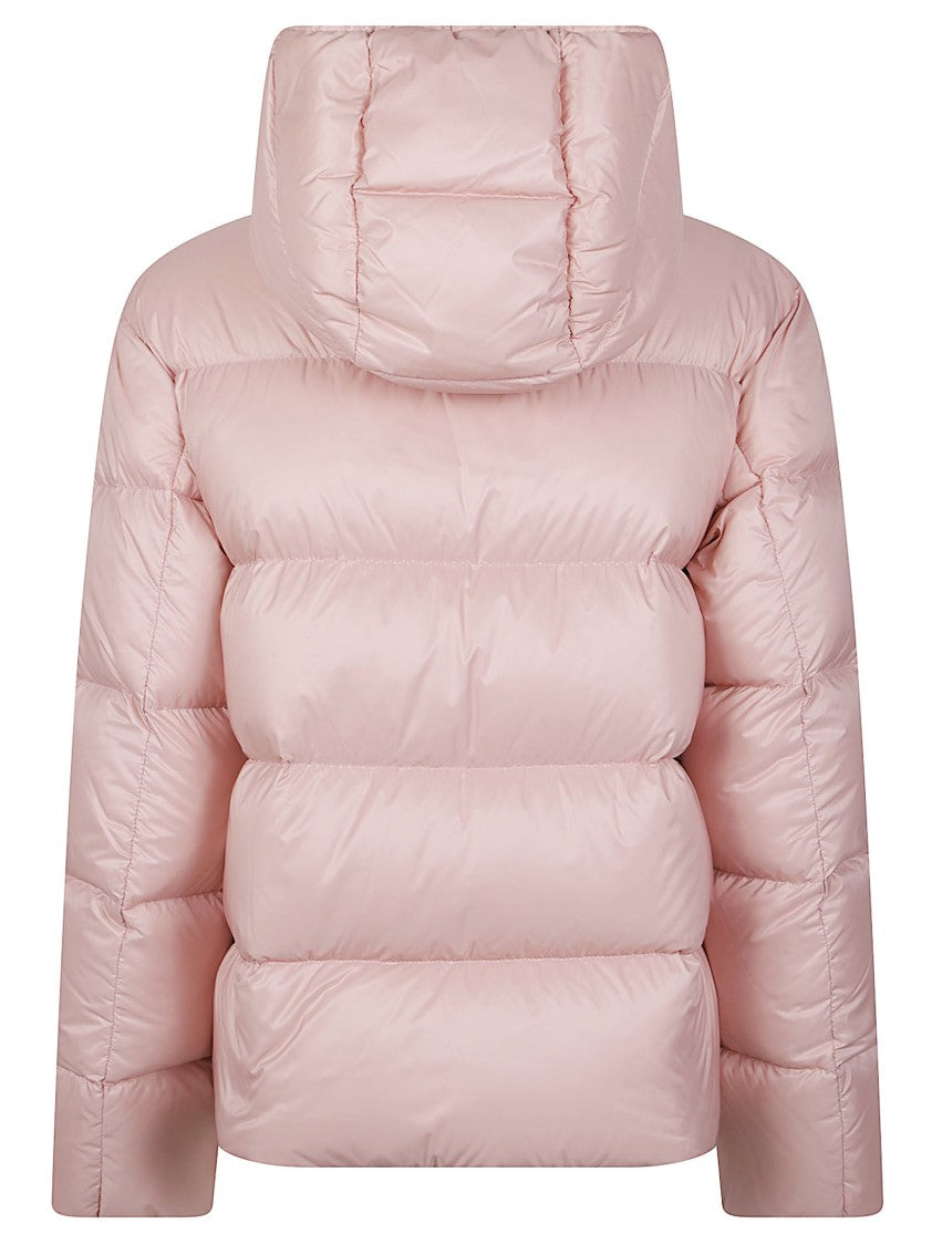Moncler Feligule Hooded High-Collar Down Jacket