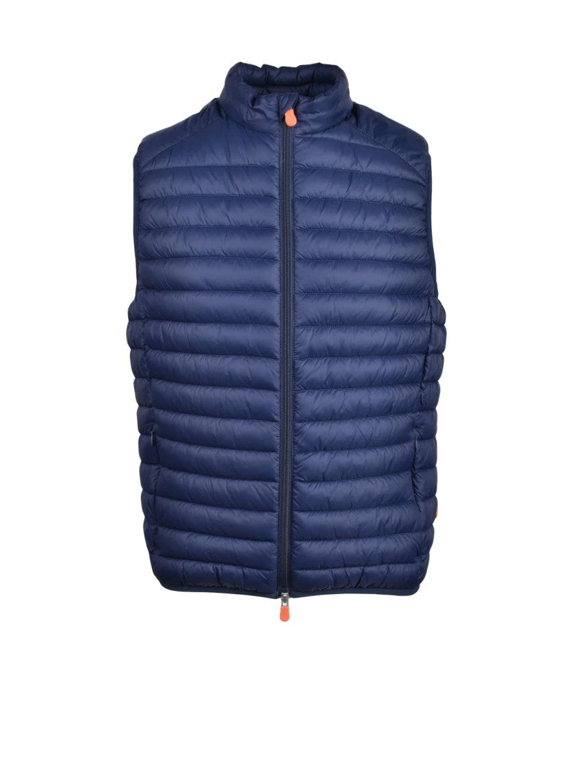 Save The Duck Blue Lightweight Quilted Nylon Vest