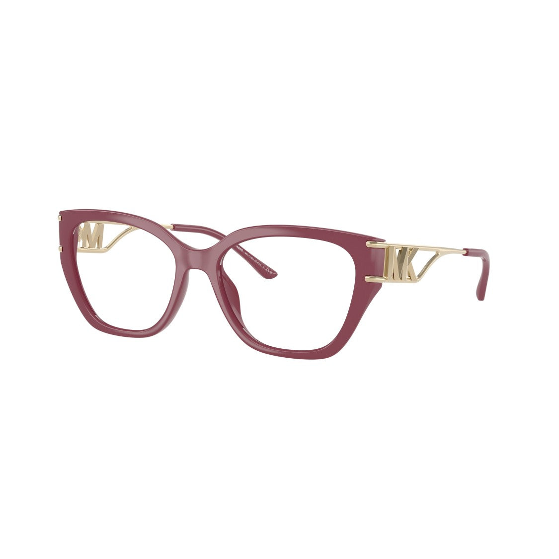 Michael Kors 0Mk4140u Bold Cat-Eye Eyeglasses With Gold Metal Temples