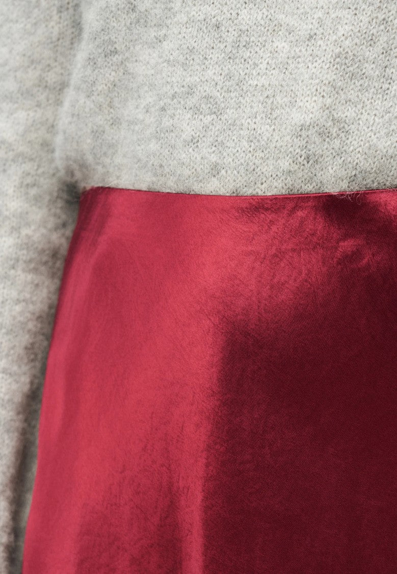 Max Mara Red Acetate Evening Gown