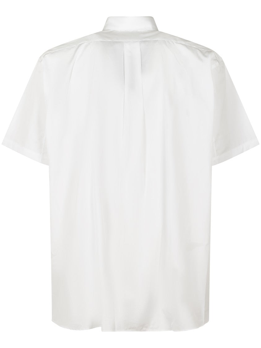 Comme Des Garçons Short-Sleeved Button-Down Shirt With Bear Graphic