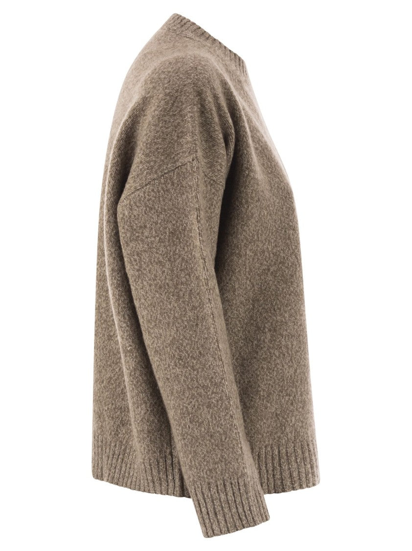 Max Mara Sibari - Crew Neck Jumper In Wool Yarn