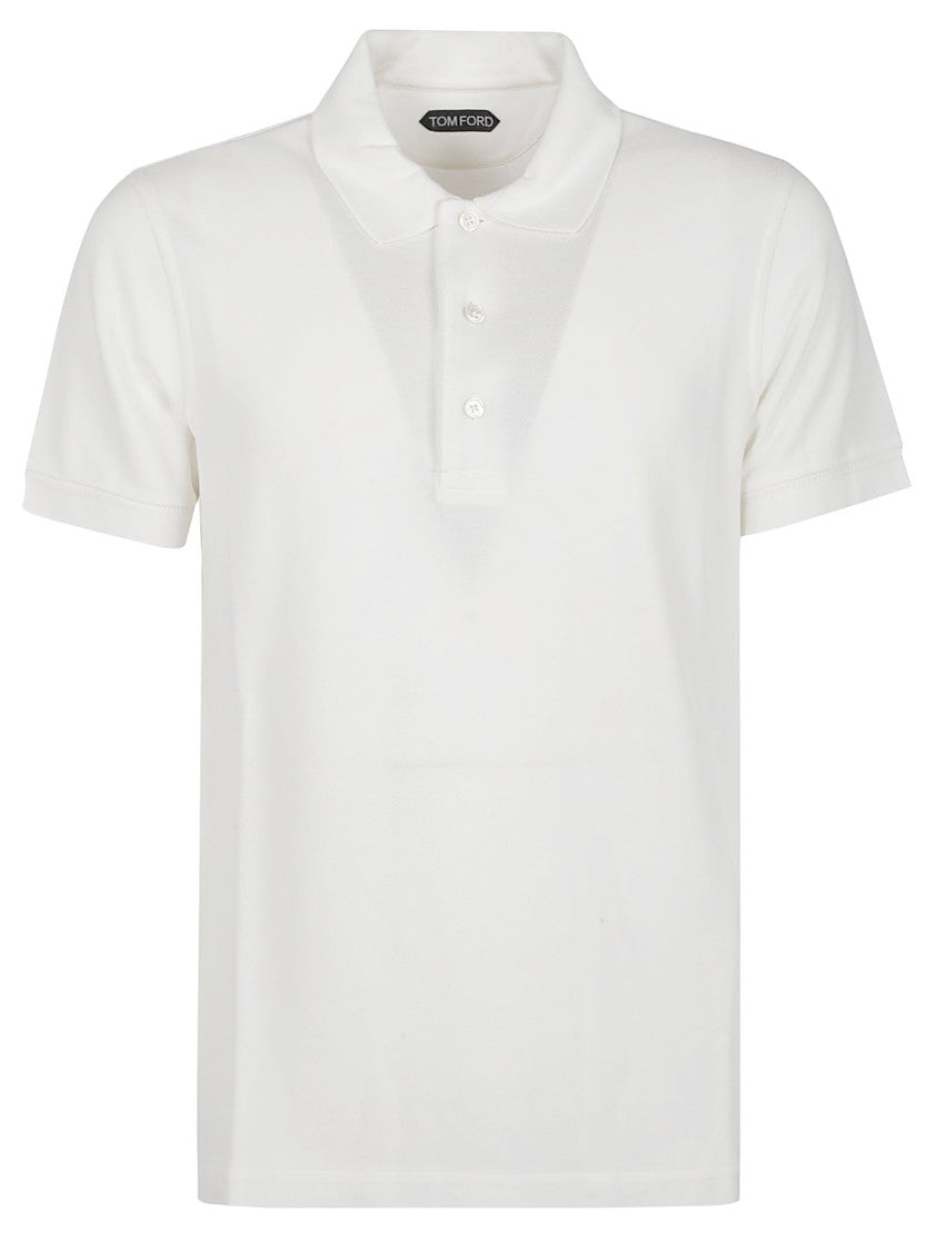 Tom Ford Minimalist Short Sleeve Lyocell Polo Shirt