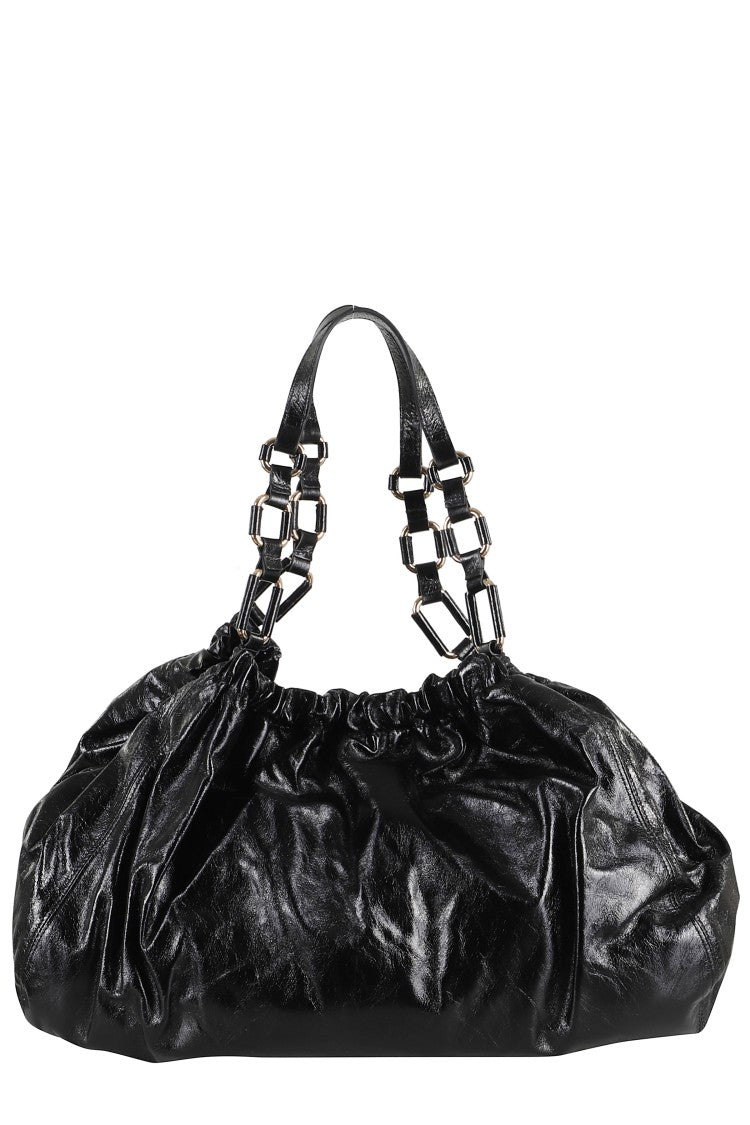 Stella Maxwell X Marella Soft Crinkled Leather Bag