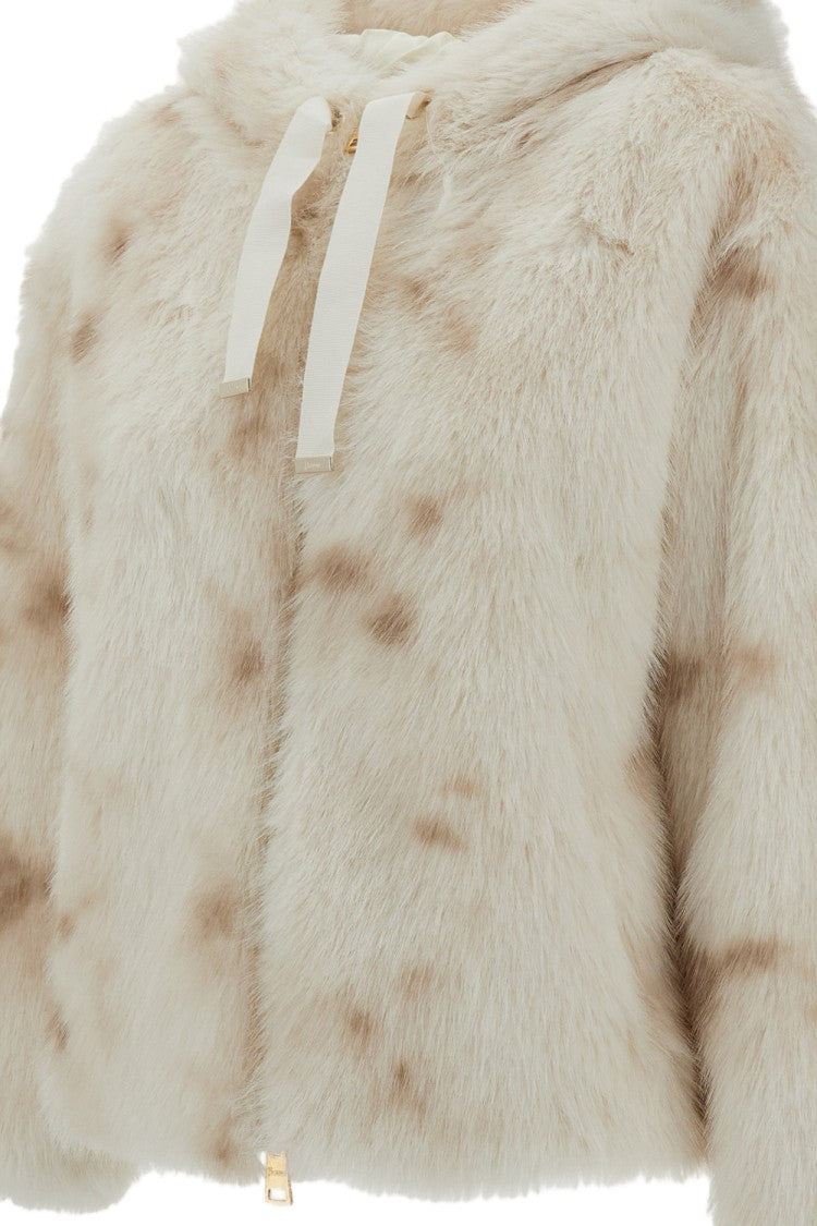 Herno Lynx-Effect Faux Fur Hooded Jacket
