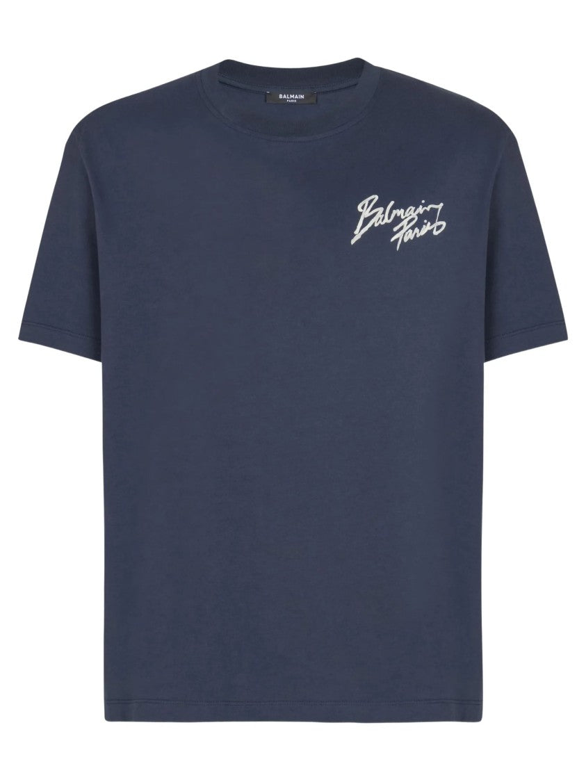 Balmain Relaxed Fit Cotton Logo T-Shirt
