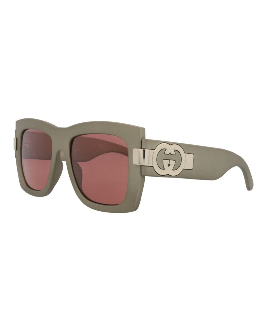 Gucci Square-Frame Injection Sunglasses
