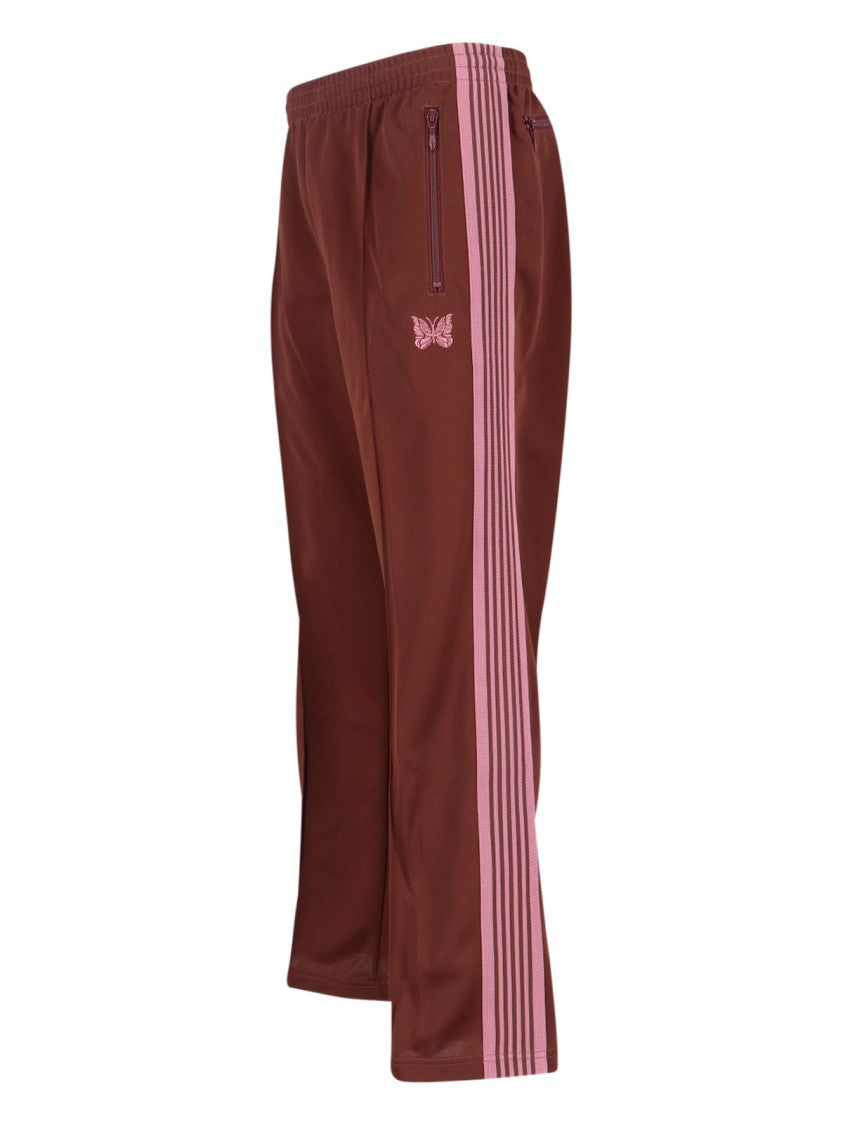 Needles Tailored Brown Trousers With Minimalist Design