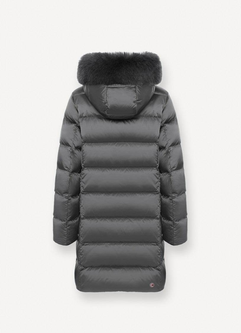 Colmar Originals Long Puffer Jacket With Faux Fur Hood