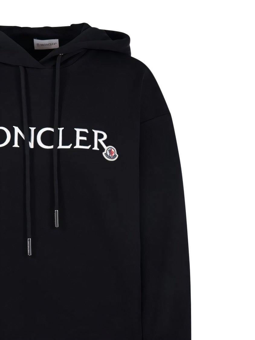 Moncler Relaxed Fit Black Hoodie