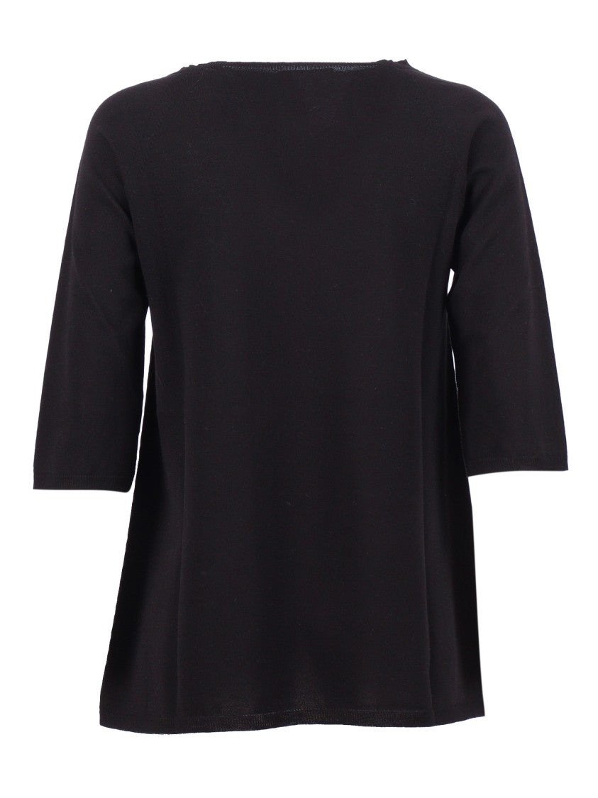 Kangra Cashmere Seamless Cotton Round Neck Top