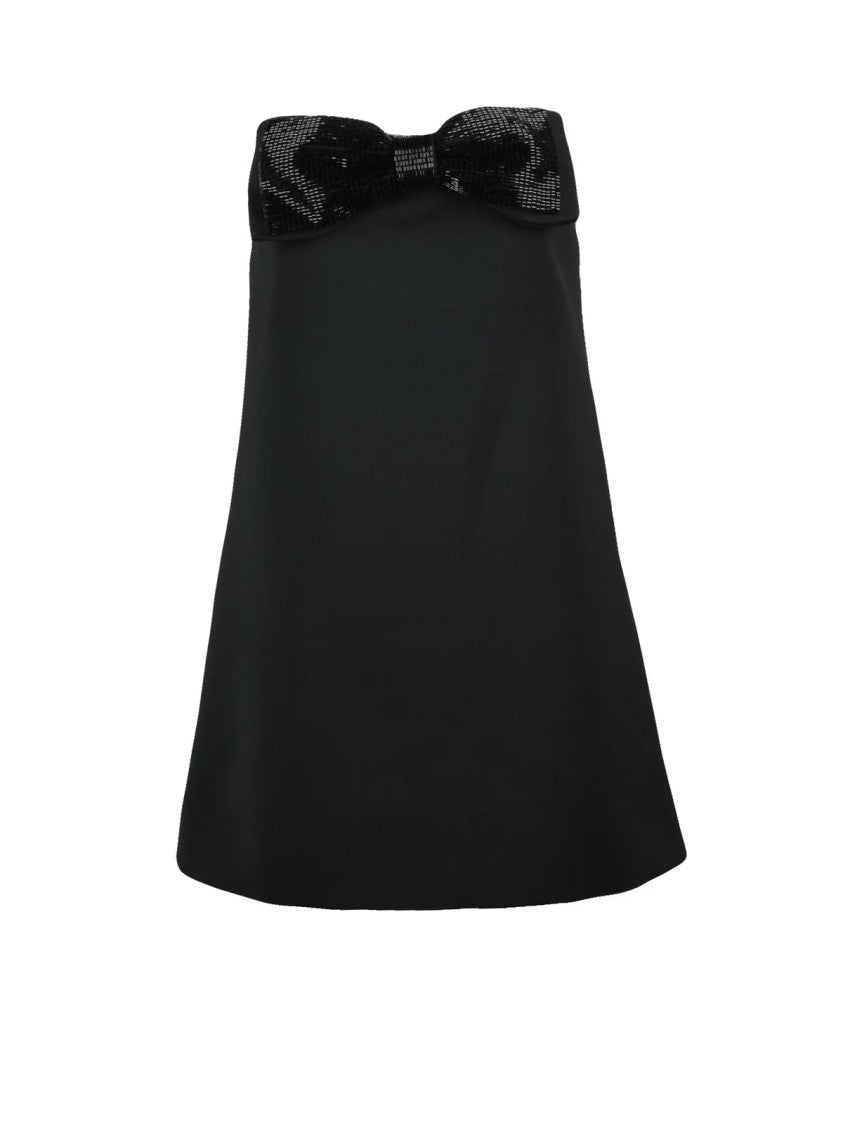 Self-Portrait Black Polyester Mini Dress