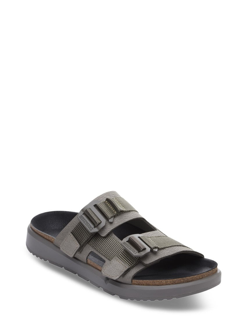 Birkenstock Dual-Strap Sandals With Textured Detailing And Adjustable Buckles