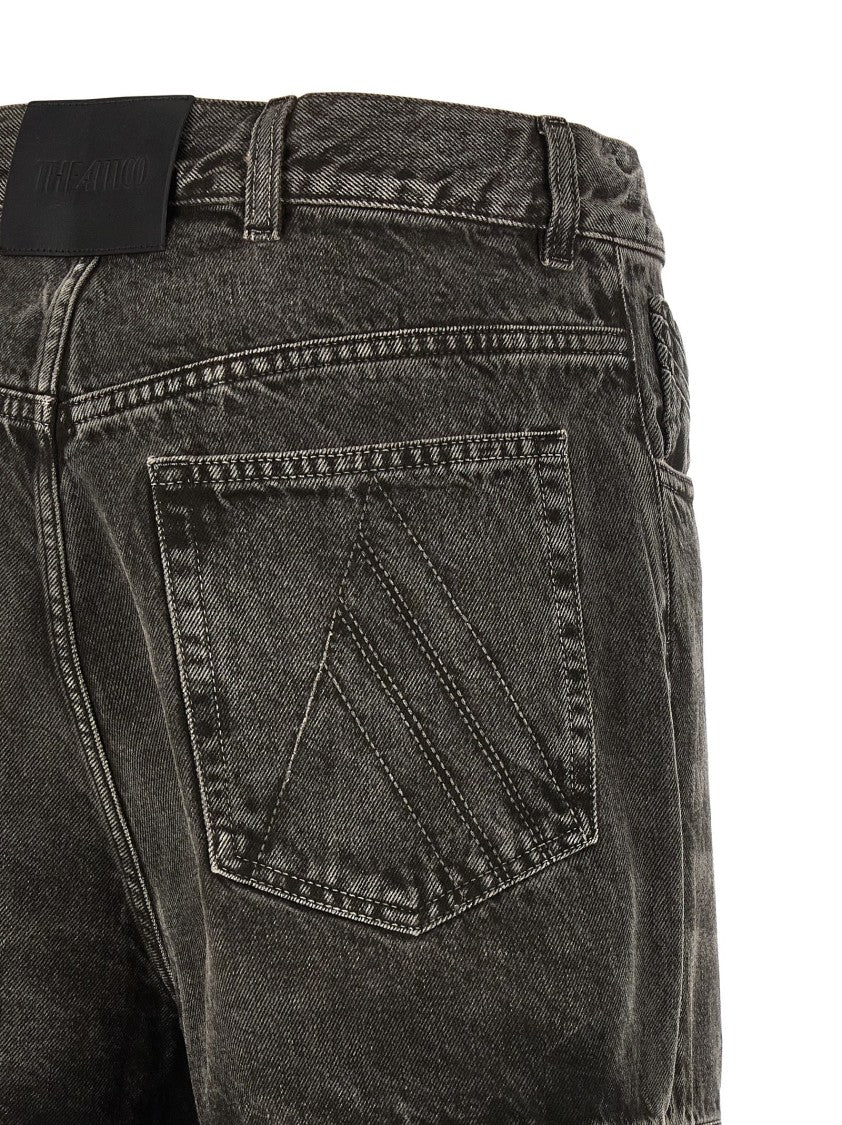 The Attico Stonewashed Denim Jeans