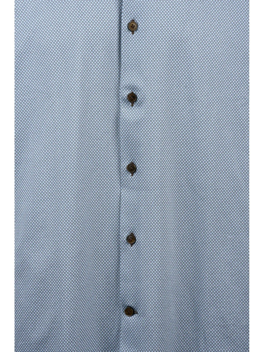 Sonrisa Fior Di Cotone Fior Di Cotone Long-Sleeve Shirt With Subtle Micro-Pattern