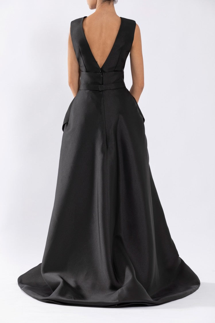 Saiid Kobeisy Mikado Classic Jumpsuit With Detachable Overskirt