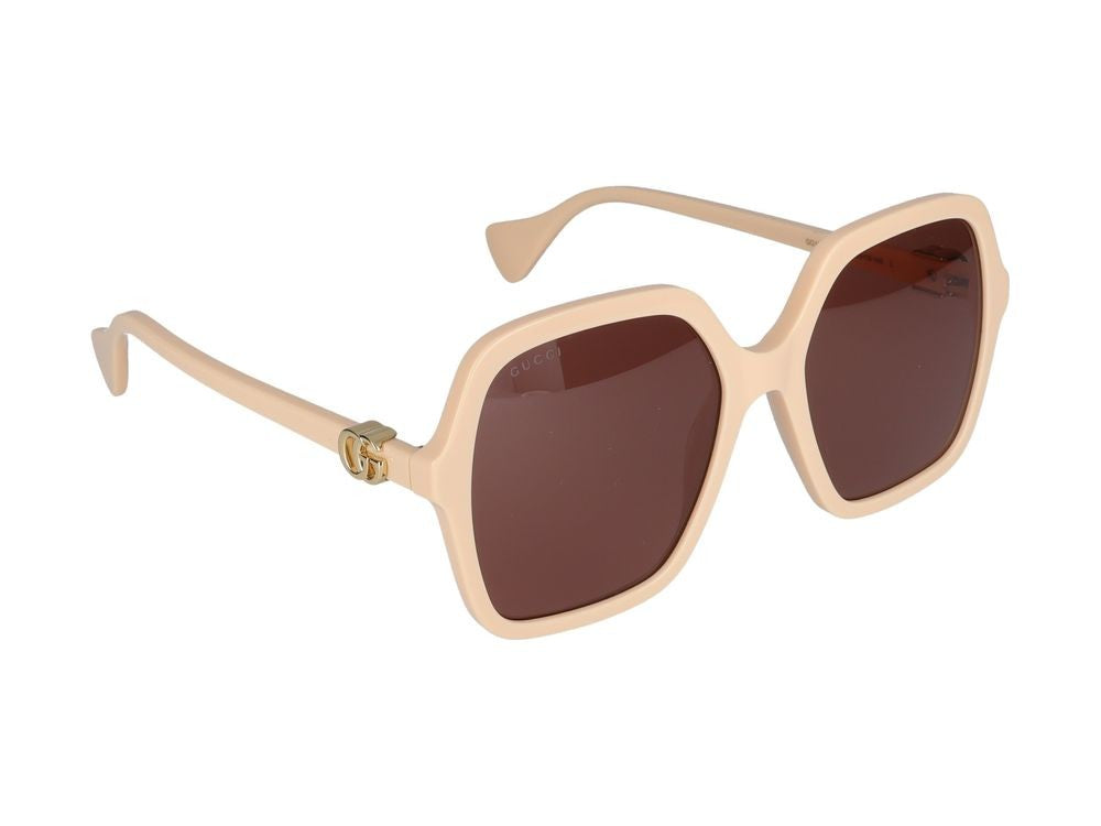 Gucci Sunglasses Gg1072s 004 Ivory Ivory Brown 56/19/145