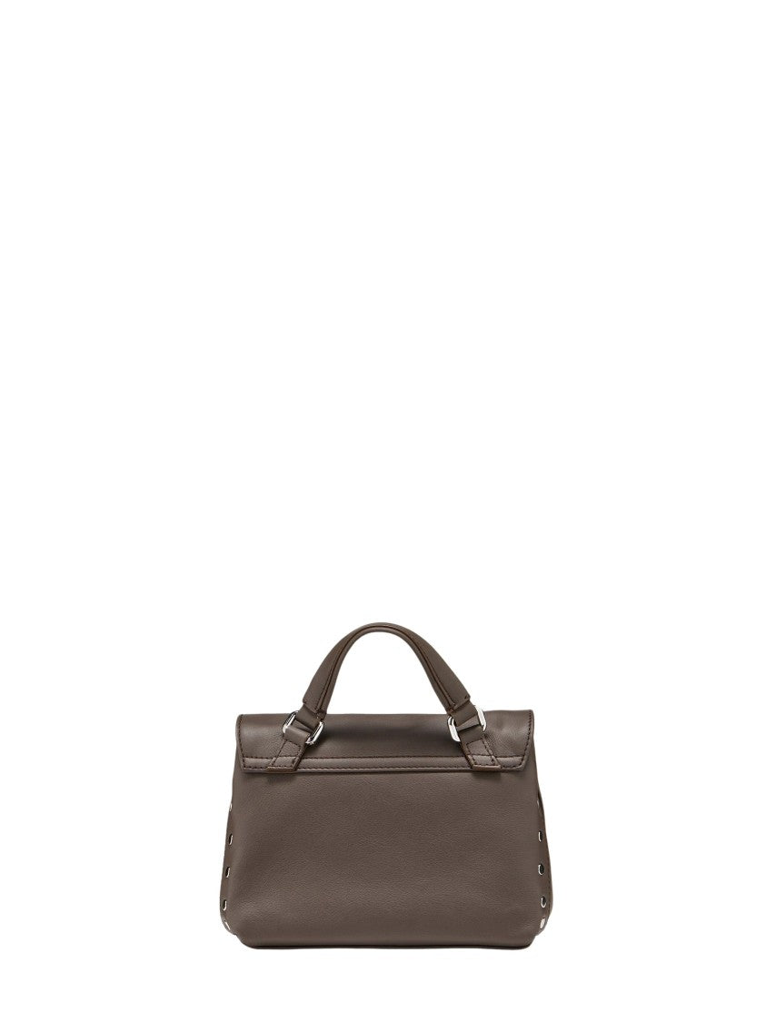 Zanellato Structured Brown Gianduiotto Smooth Leather Bag
