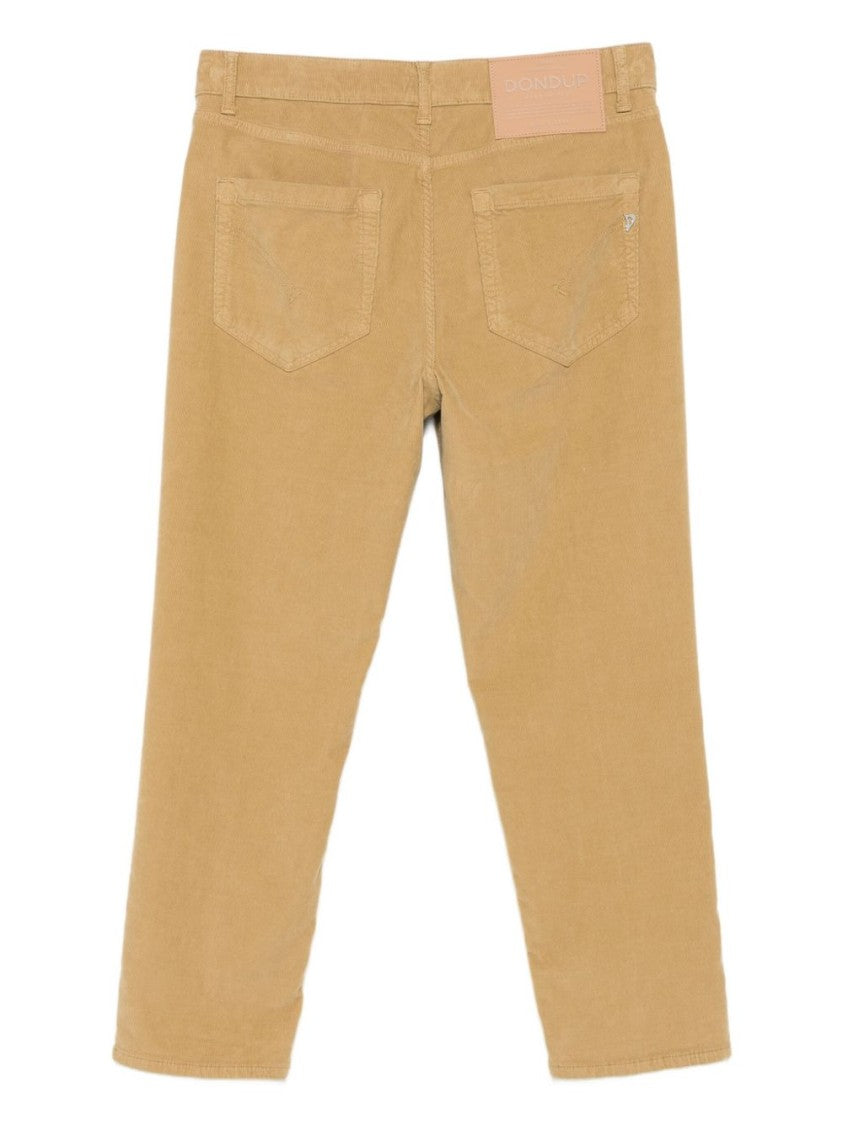 Dondup High-Waisted Beige Corduroy Jeans