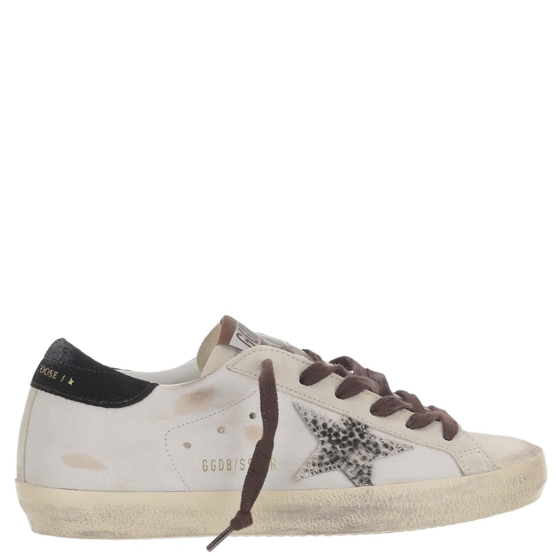 Golden Goose Low-Top Leather Sneakers With Distressed Finish And Iconic Star Patch