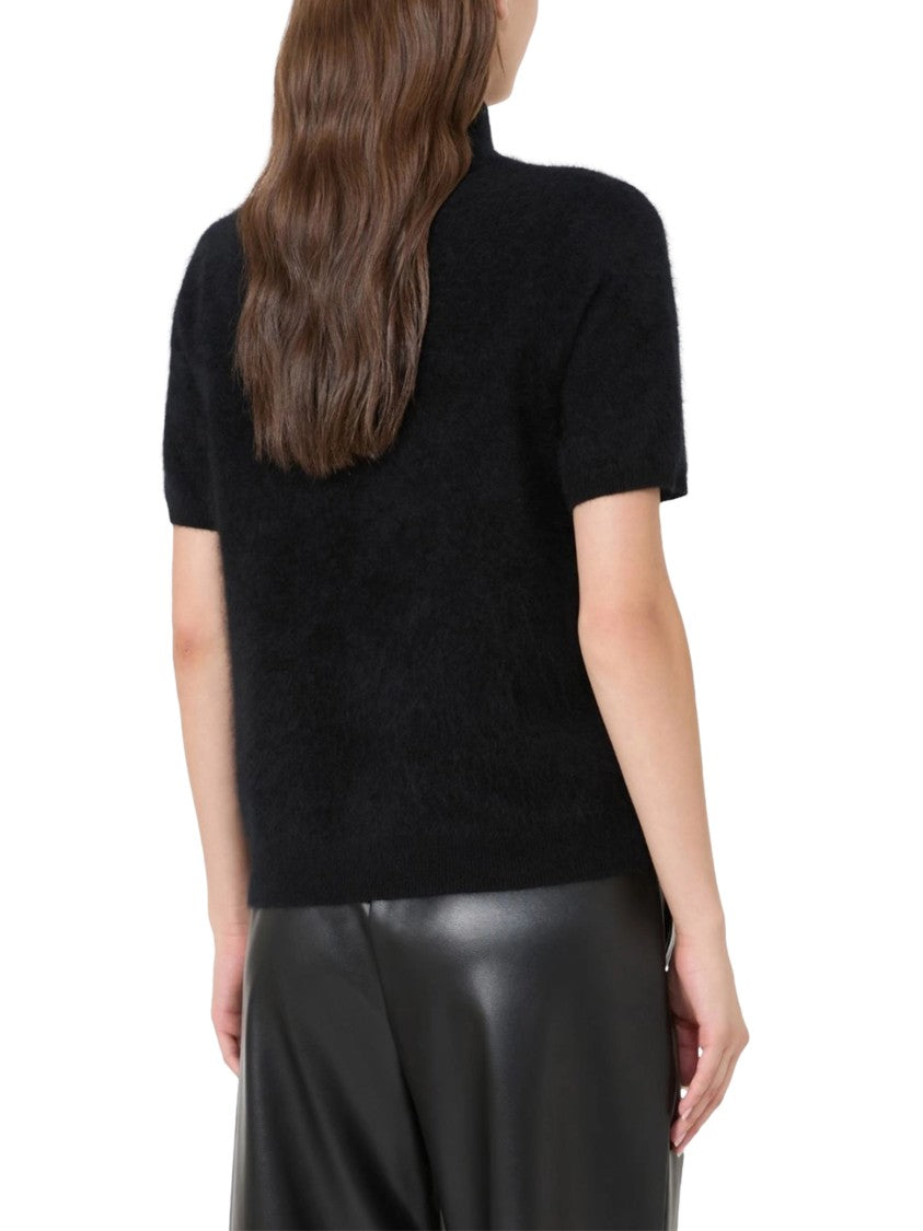 Max Mara Short-Sleeved High-Neck Sweater