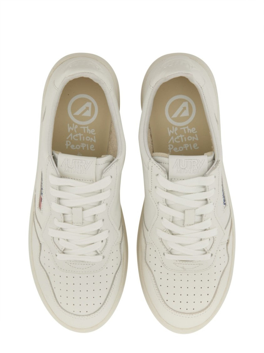 Autry Medalist Low Perforated Goat Leather Sneakers