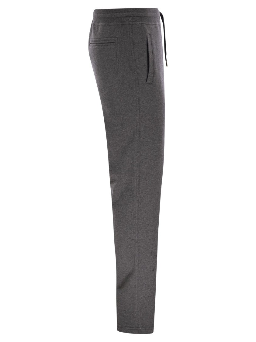 Brunello Cucinelli Techno Cotton Fleece Trousers