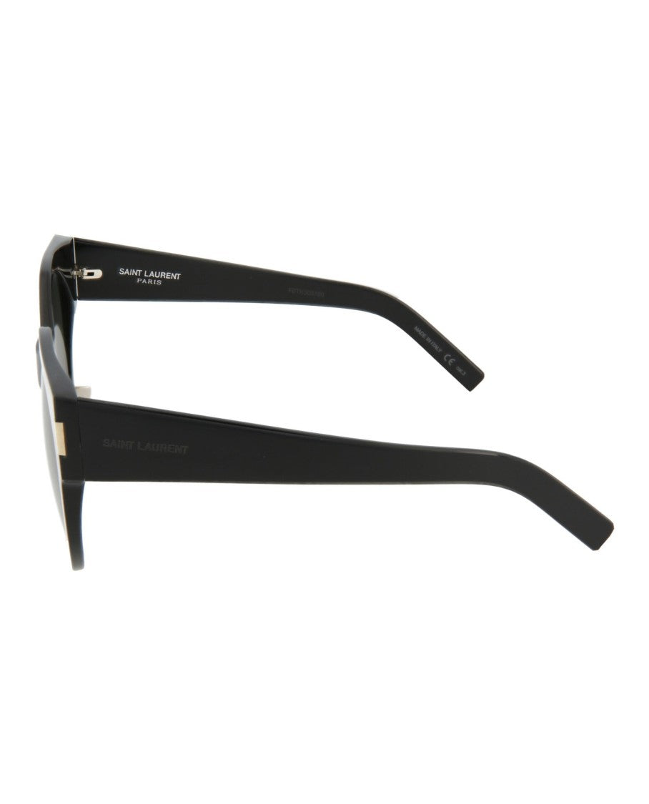 Saint Laurent Round-Frame Acetate Sunglasses With Integrated Nosepads