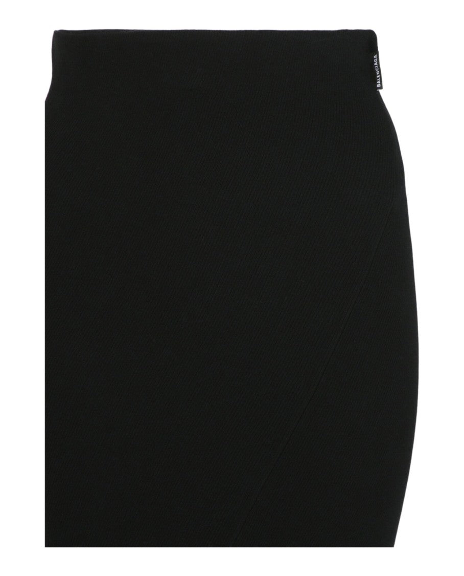 Balenciaga High-Rise Midi Skirt With Iconic Twisted Draping