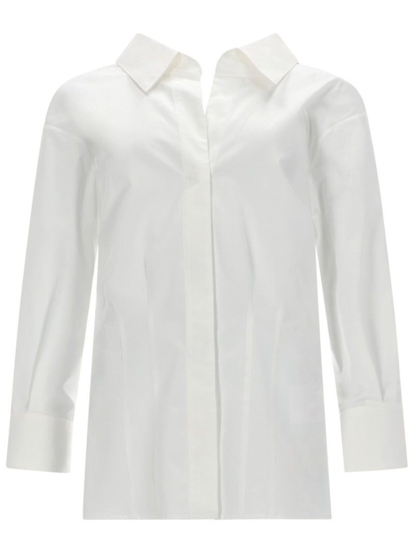 Givenchy Cut-Out Neckline Cotton Shirt
