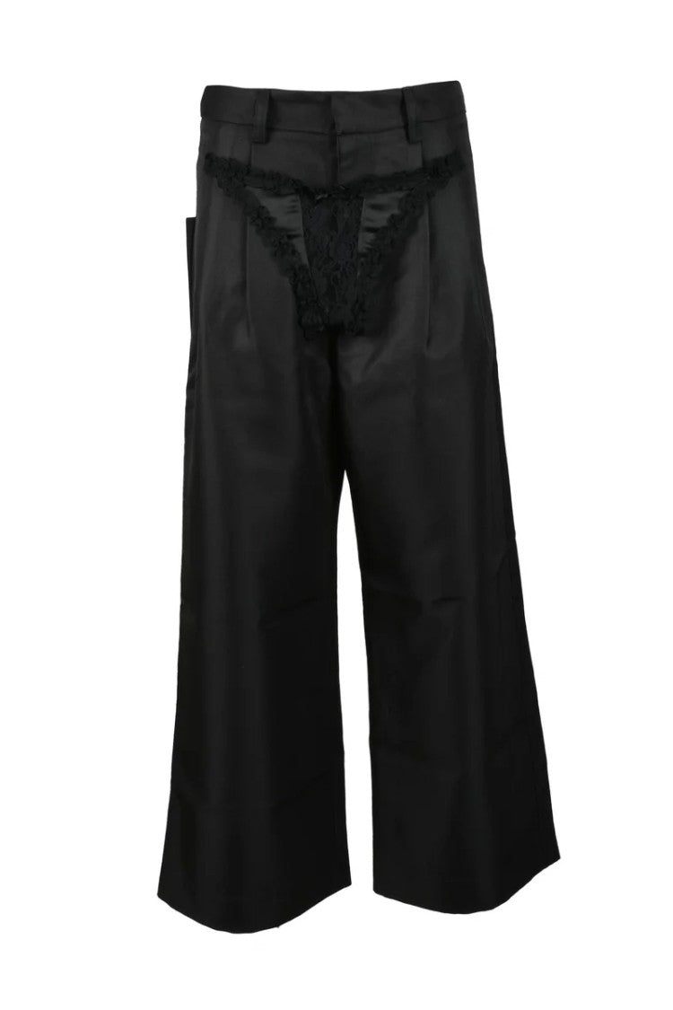 Vaquera Polyester Trousers - Black