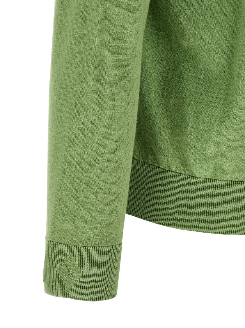Ballantyne Cashmere-Cotton Blend Argyle Knit Sweater