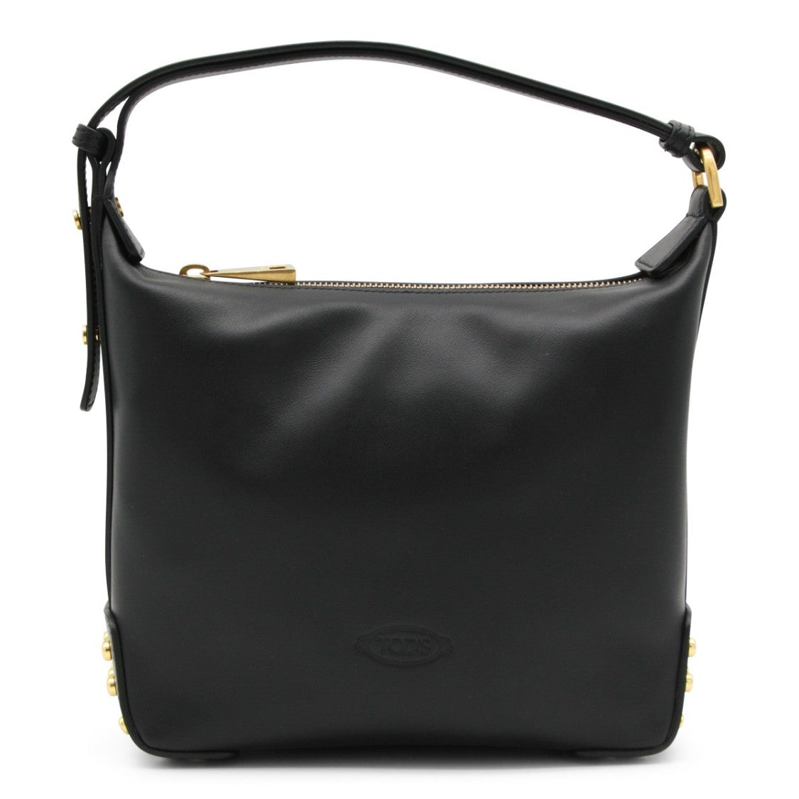 Tod's Black Metal Dots Gommino Leather Mini Shoulder Bag