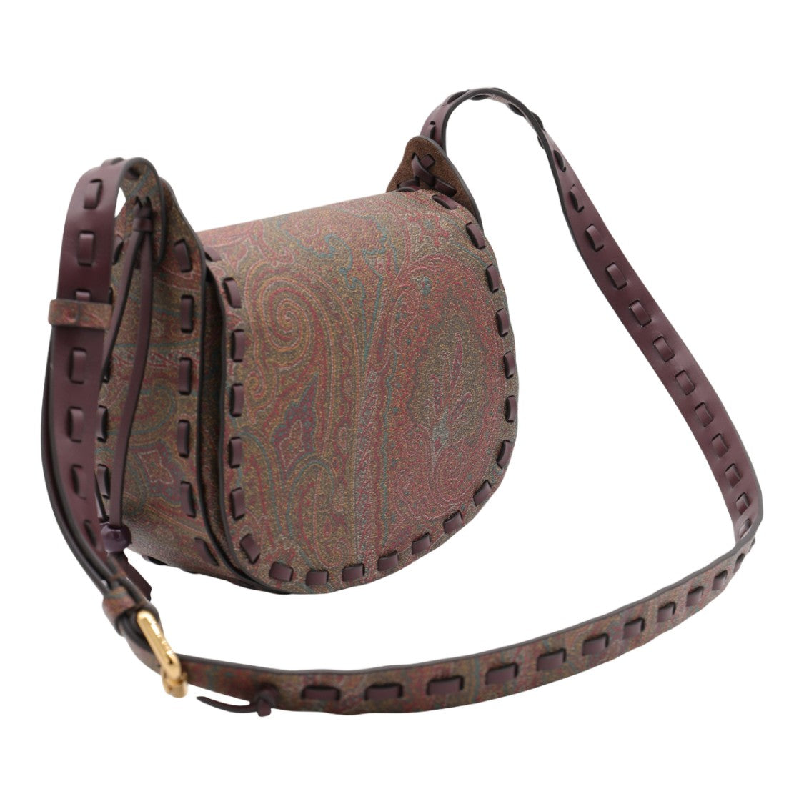 Etro Rounded Flap Bag With Paisley Pattern